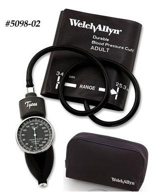 Picture of Aneroid Sphygmomanometer with Cuff Tycos® 2-Tube Pocket Size Hand Held Adult Size 12 Cuff5090-41CB