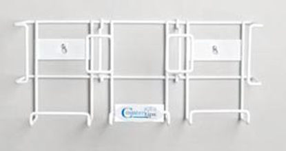 Picture of Glove Box Holder Countertips™ Horizontal or Vertical Mounted 3-Box Capacity White 7-1/2 X 17 Inch Coated Wire4063