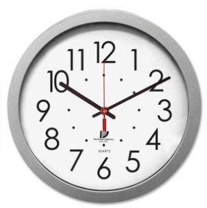 Picture of Quartz Wall Clock 1.5 X 13.3 Inch, 14.5 Inch Face Diameter Analog Display Battery Powered67818003