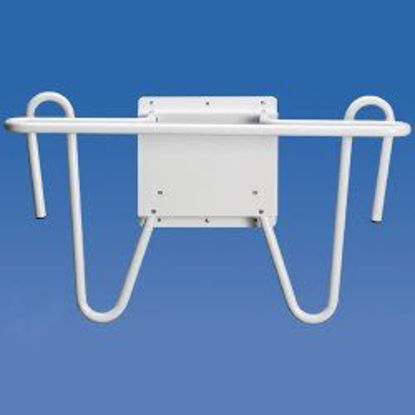 Picture of Apron Rack Tri-Rak Wall Mounted 1 Hook, 1 Glove Hook White16400