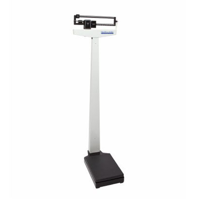 Picture of Floor Scale Health O Meter® Balance Beam Display 490 lbs. / 210 kg Capacity Black/ White Analog400KLWHCW