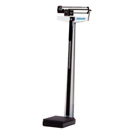 Picture of Column Scale with Height Rod Health O Meter® Balance Beam Display 500 lb/ 200 kg Capacity Black / White Analog450KL