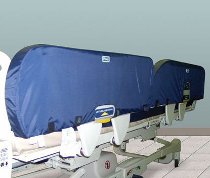 Picture of Seizure Side Rail Pad Posey® Fits Stryker GO Bed II with Rectangular Side Rails5763