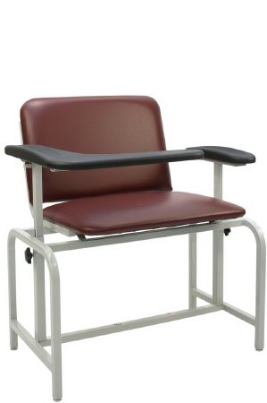 Picture of Blood Drawing Chair Flip Up Padded Arm Black2575-08-PR