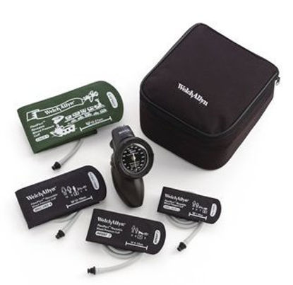 Picture of Aneroid Sphygmomanometer Plus 4 Cuffs Tycos® 1-Tube Pocket Size Hand Held Small Adult / Child Multi Cuff PackDS58-PD