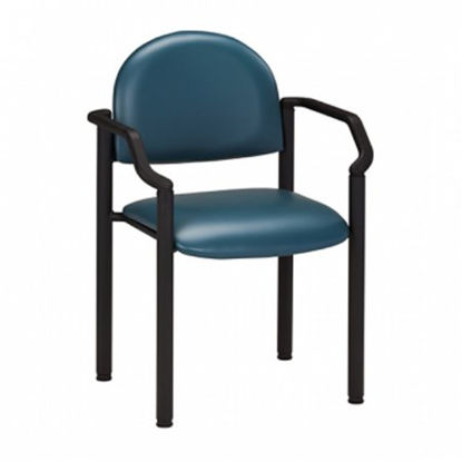 Picture of Side Chair Premium Series Royal Blue Fixed Armrests VinylC-50B-3RB