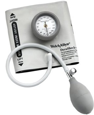 Picture of Aneroid Sphygmomanometer with Cuff DuraShock® 2-Tube Pocket Size Hand Held Adult Size 13 CuffDS44-13CB