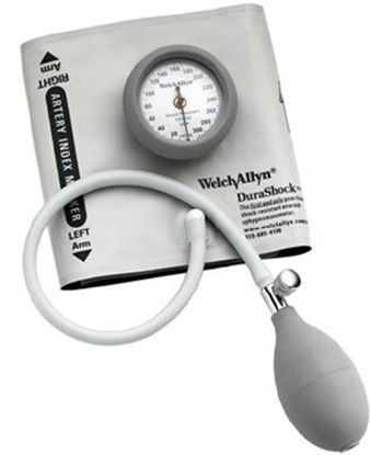 Picture of Aneroid Sphygmomanometer with Cuff DuraShock® 2-Tube Pocket Size Hand Held Adult Size 13 CuffDS44-13CB