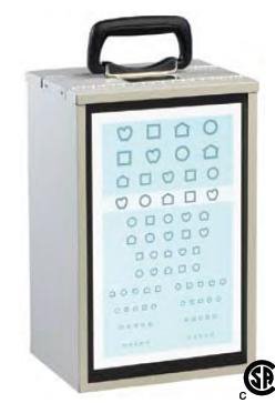 Picture of Illuminated Eye Test Cabinet Insta-Line Quantum™ Table / Wall Mount Translucent Plastic915000
