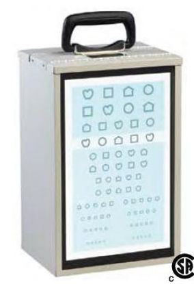 Picture of Illuminated Eye Test Cabinet Insta-Line Quantum™ Table / Wall Mount Translucent Plastic915000