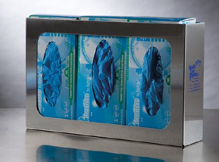 Picture of Glove Box Holder Horizontal Mounted 3-Box Capacity Silver 4 X 10 X 16-1/8 Inch Steel7474-01