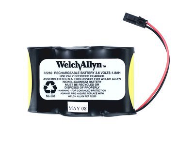 Picture of NiCd Battery Pack Welch Allyn® 7.2V, Rechargeable For 75260 Power Lumiview Portable Binocular Microscope72250
