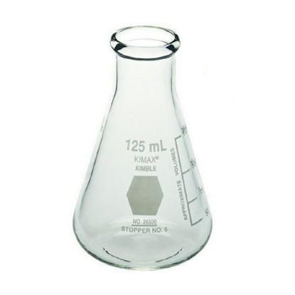 Picture of Erlenmeyer Flask Kimble® KIMAX® Narrow Mouth Glass 125 mL (4 oz.)26500-125