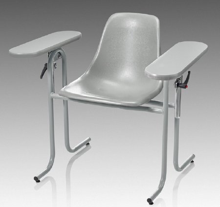 Picture of Blood Drawing Chair McKesson Double Fixed Armrests Gray63-20PSF