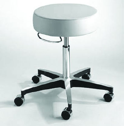 Picture of Exam Stool McKesson Backless Pneumatic Height Adjustment 5 Casters Putty81-11001US403