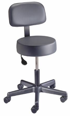 Picture of Exam Stool McKesson Backrest Pneumatic Height Adjustment 5 Casters Putty81-22500BUS403