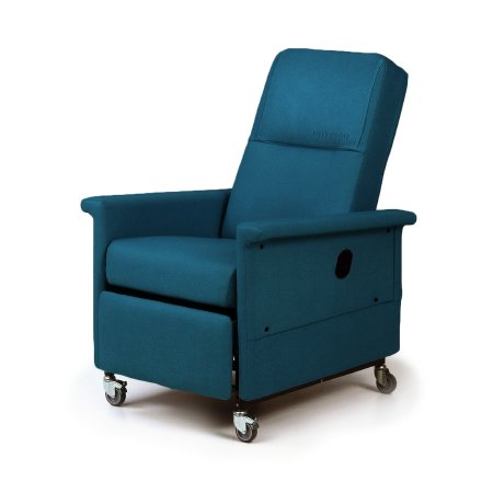 Picture of Medical Manual Recliner McKesson Colonial Blue Four 3 Inch CastersMCK596T45