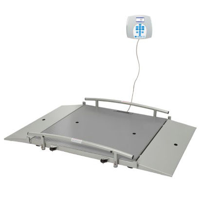 Picture of Wheelchair Scale Health O Meter® Digital LCD Display 1000 lbs. / 454 kg Capacity Gray AC Adapter / Battery Operated2650KL