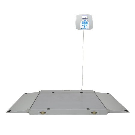 Picture of Wheelchair Scale Health O Meter® Digital LCD Display 1000 lbs. / 474 kg Capacity Gray AC Adapter / Battery Operated2700KL-BT