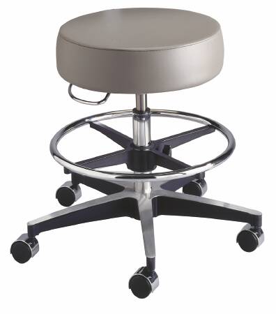 Picture of Exam Stool McKesson Backless Pneumatic Height Adjustment 5 Casters Putty81-11001FRUS403