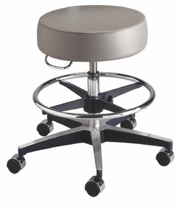Picture of Exam Stool McKesson Backless Pneumatic Height Adjustment 5 Casters Putty81-11001FRUS403