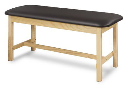 Picture of H-Brace Exam Table McKesson Fixed Height 400 lbs. Weight Capacity2060F-BLKNAT