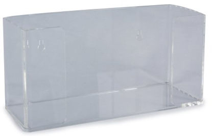 Picture of Glove Box Holder McKesson Horizontal Mounted 1-Box Capacity Clear 4 X 6.5 X 10.5 Inch Plastic3111