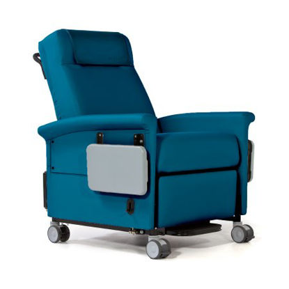 Picture of Bariatric Transport Power Recliner McKesson Colonial Blue VinylMCK66PT45-TS7