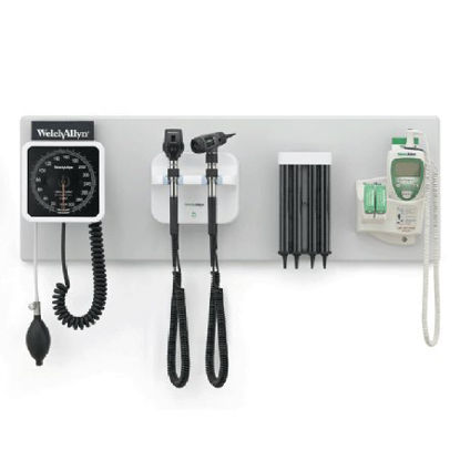 Picture of Integrated Wall System Green Series™ 777 GS 777 Wall Transformer, Coaxial Ophthalmoscope, Diagnostic MacroView™ Otoscope, Wall Aneroid, SureTemp® Plus Thermometer77795-MX