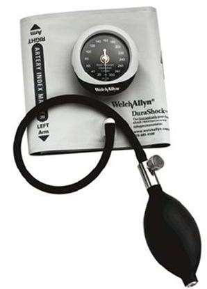 Picture of Aneroid Sphygmomanometer with Cuff DuraShock® 2-Tube Pocket Size Hand Held Adult Size 13 CuffDS45-13CB