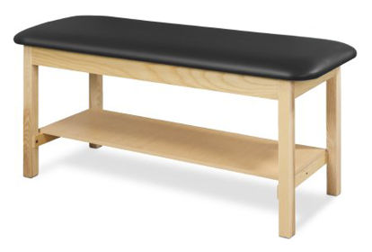 Picture of H-Brace Exam Table McKesson Fixed Height 400 lbs. Weight Capacity2064F-BLKNAT