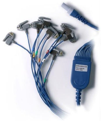 Picture of Patient Cable 25 Inch, 10 Lead, Pinch Connection Q-Stress or HeartStride60-00180-01