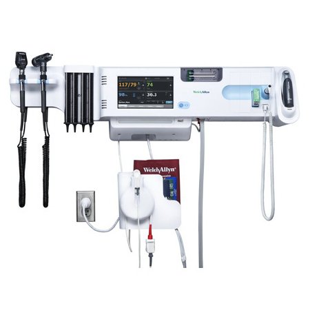 Picture of Integrated Wall System Connex® Masimo SpO2, SureTemp Plus Thermometry, BP Cuff & Cord Management System, Integrated MacroView Otoscope & Coaxial Ophthalmoscope, SureBP Non-Invasive Blood Pressure, Pulse Rate, MAP, Programmable Alarms, BP Averaging84MTVXC-B