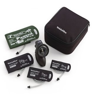 Picture of Aneroid Sphygmomanometer Plus 3 Cuffs Tycos® 1-Tube Pocket Size Hand Held Small Adult / Child Multi Cuff PackDS58-PDCB