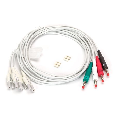 Picture of Leadwire Set Gray, 4-Leads, Banana Limbs For EKG Machine AHA9293-046-62