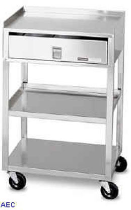 Picture of Utility Cart Stainless Steel 17 X 19 X 30 Inch Silver4018