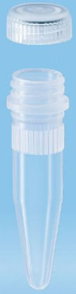 Picture of Microcentrifuge Tube Conical Bottom Plain 10.8 X 44 mm 1.5 mL Without Color Coding Screw Cap Polypropylene Tube72.692