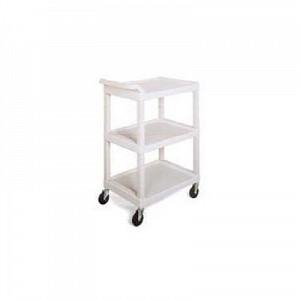 Picture of Utility Cart Polyethylene 17.25 X 26.75 X 39.25 Inch Beige 15 X 24 Inch Shelves08265-0000
