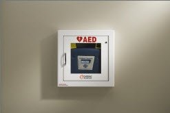Picture of AED Cabinet Wall-mounted, with Audible Alarm Designed to fit all Cardiac Science AED models50-00395-20