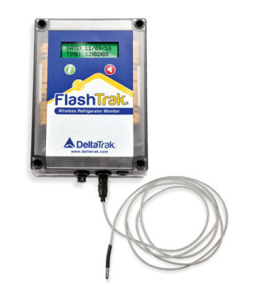 Picture of Digital Refrigerator / Freezer Thermometer FlashTrak® Fahrenheit / Celsius -40° to +185°F (-40° to +85°C) External Probe AC Adaptor /Battery Backup22144