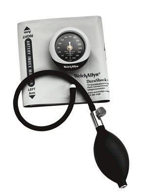 Picture of Aneroid Sphygmomanometer with Cuff DuraShock® 1-Tube Pocket Size Hand Held Adult Size 11 CuffDS45