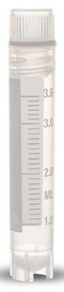 Picture of Cryovial® Cryogenic Tube Round Bottom Plain 12.5 X 70 mm 4 mL Without Color Coding Screw Cap Polypropylene TubeT311-4A