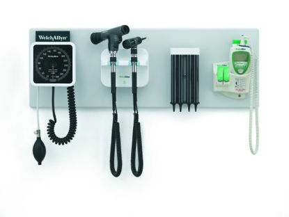 Picture of Integrated Wall System Green Series™ 777 GS 777 Wall Transformer, Coaxial Ophthalmoscope, Pneumatic Otoscope, Wall Aneroid, SureTemp® Thermometer77797-X