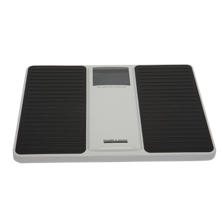 Picture of Floor Scale Health O Meter® Digital LCD Display 500 lbs. / 220 kg Capacity Black / White AC Adapter / Battery Operated880KLS
