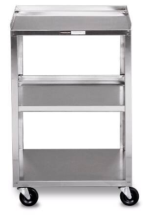 Picture of Utility Cart Encore Stainless Steel 29.5 X 18.75 X 16.75 Inch Silver 23 X 18 Inch4004