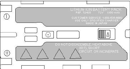 Picture of Lithium-Ion Battery Pack Welch Allyn® 12V, Rechargeable For SureSight Autorefractor Handle72420