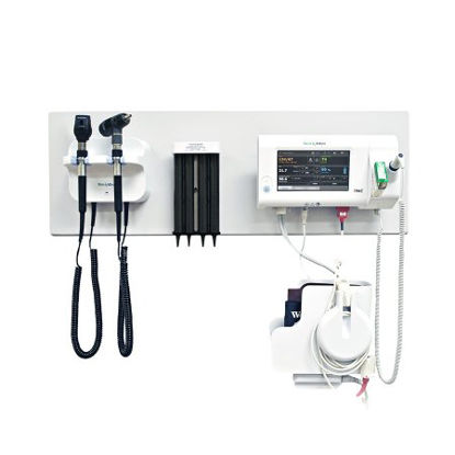 Picture of Integrated Wall System Green Series™ 777 Wall Aneroid Sphygmomanometer, Wall Board, GS 777 Wall Transformer, Coaxial Ophthalmoscopes, Diagnostic Macroview™ Otoscopes, Wall Aneroid77792-ML