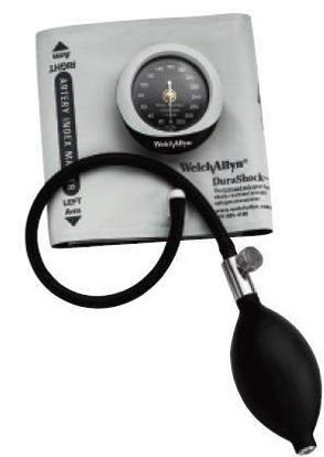 Picture of Aneroid Sphygmomanometer Plus 4 Cuffs DuraShock® 1-Tube Pocket Size Hand Held Small Adult / Child Multi Cuff PackDS45-MC