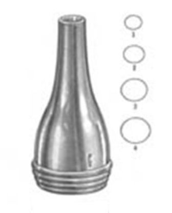 Picture of Ear Speculum Tip Oval Tip Size 3 Chrome Plated 7 mm Reusable19-24