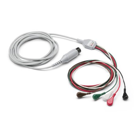 Picture of ECG Cable 12 Foot, 5 Attached Snap Leads, AAMI For Propaq® CS Monitor008-0313-00